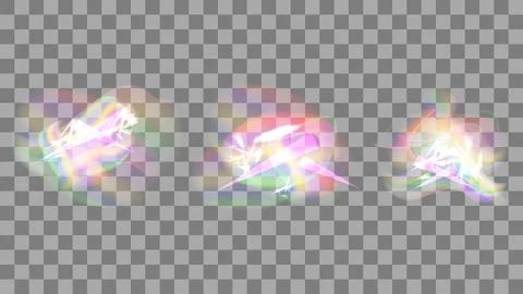 Light, prism, flare, overlay, refraction Stock Illustration