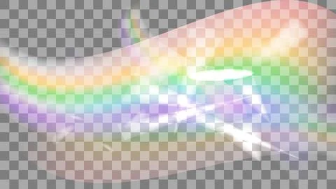Light, prism, flare, overlay, refraction Stock Illustration