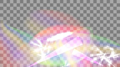 Light, prism, flare, overlay, refraction Stock Illustration