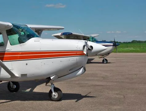 Light private planes Stock Photos