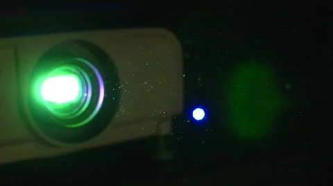 Light Projector with dust particles Stock Footage 46029140