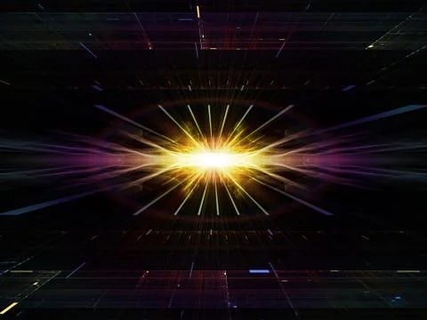 Light propagation Illustrazione stock