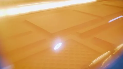 Light pulsing on a futuristic platform Stock Photos