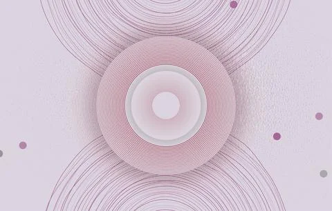 Light purple circular lines on grunge paper background Stock Illustration