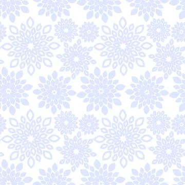 Light Purple Floral Repeat Pattern Background Design Stock Illustration