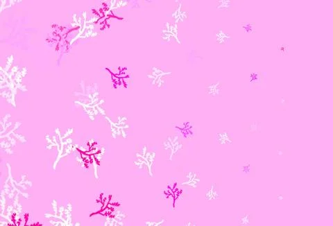 Light Purple, Pink vector abstract pattern with sakura. Stock Illustration