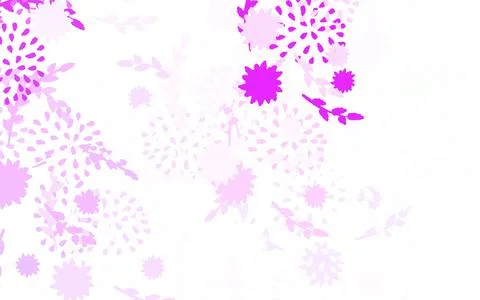 Light Purple, Pink vector abstract pattern with flowers, roses. Illustrazione stock