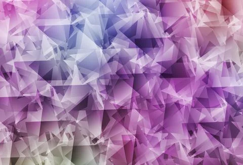 Light Purple, Pink vector abstract mosaic pattern. Stock Illustration