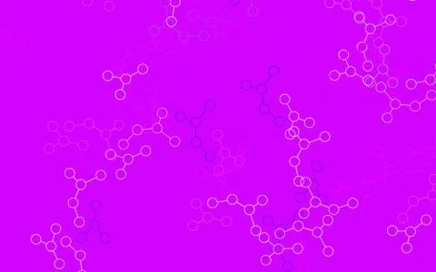 Light Purple, Pink vector backdrop with artificial intelligence data. Stock Illustration