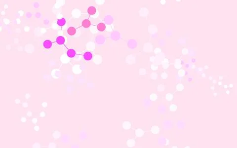Light Purple, Pink vector backdrop with artificial intelligence data. 스톡 일러스트