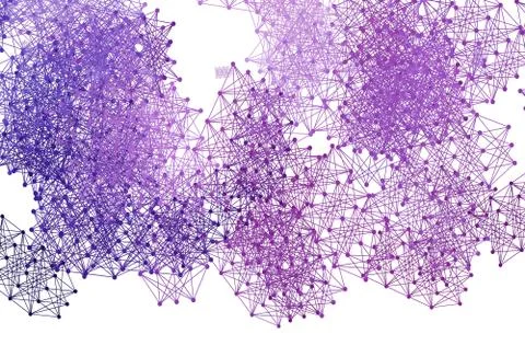 Light Purple, Pink vector backdrop with artificial intelligence data. Illustrazione stock