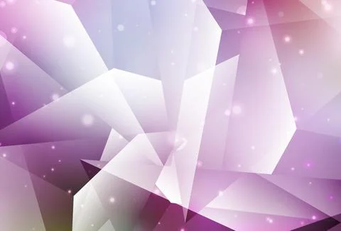 Light Purple, Pink vector backdrop with lines, triangles. Illustrazione stock