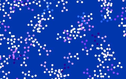 Light Purple, Pink vector backdrop with artificial intelligence data. Illustrazione stock