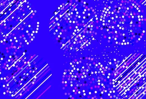 Light Purple, Pink vector background with bubbles. Stock Illustration