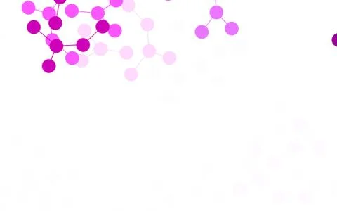 Light Purple, Pink vector background with forms of artificial intelligence. Stock Illustration