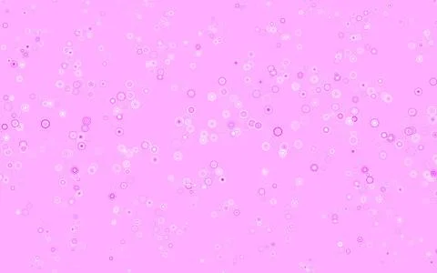 Light Purple, Pink vector background with bubbles. Stockillustratie