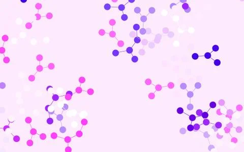 Light Purple, Pink vector background with forms of artificial intelligence. Ilustración de archivo