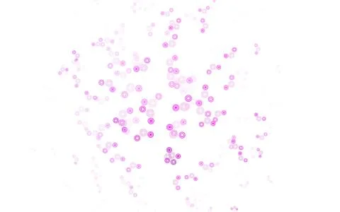 Light Purple, Pink vector background with bubbles. Stock Illustration