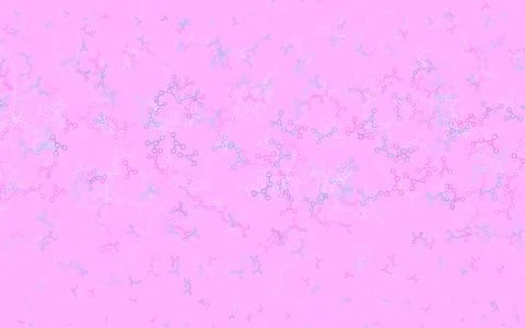 Light Purple, Pink vector background with forms of artificial intelligence. Stock Illustration