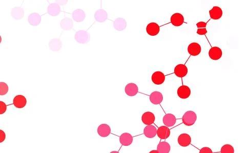 Light Purple, Pink vector background with forms of artificial intelligence. Illustrazione stock