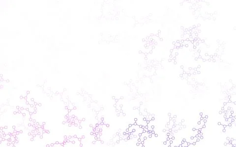 Light Purple, Pink vector background with forms of artificial intelligence. Illustrazione stock