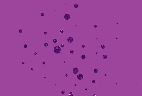 Light purple, pink vector background with bubbles. Stock Illustration