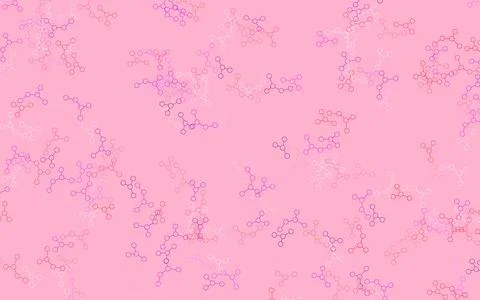 Light Purple, Pink vector background with forms of artificial intelligence. 스톡 일러스트