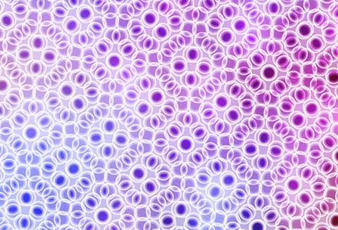 Light Purple, Pink vector background with bubbles. Stock Illustration