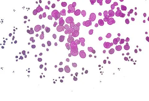 Light Purple, Pink vector background with liquid shapes. Stock Illustration