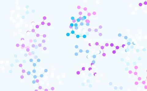 Light Purple, Pink vector background with forms of artificial intelligence. Illustrazione stock