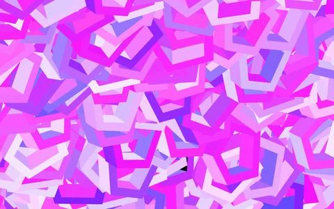 Light Purple, Pink vector background with hexagons. Illustrazione stock