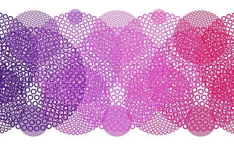 Light Purple, Pink vector background with bubbles. Illustrazione stock