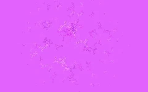 Light Purple, Pink vector background with forms of artificial intelligence. Ilustración de archivo