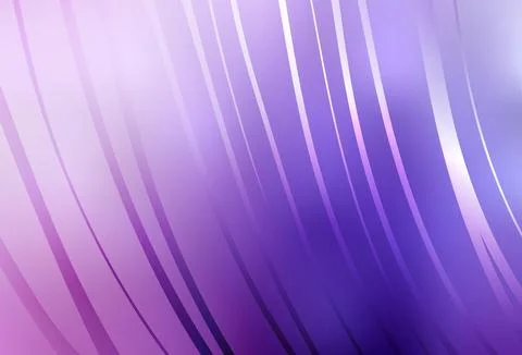 Light Purple, Pink vector background with curved lines. Stock Illustration