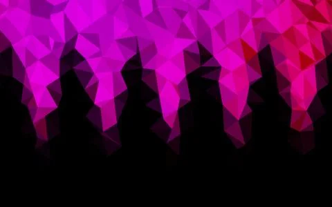 Light Purple, Pink vector blurry triangle pattern. Illustrazione stock