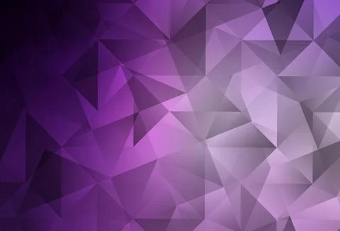 Light Purple, Pink vector gradient triangles pattern. Stock Illustration