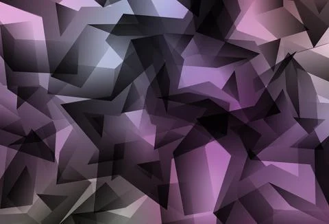 Light Purple, Pink vector gradient triangles pattern. Illustrazione stock