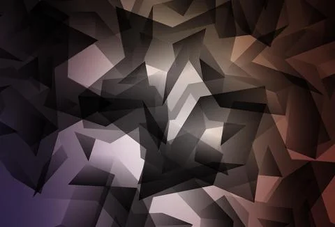 Light Purple, Pink vector gradient triangles pattern. Illustrazione stock