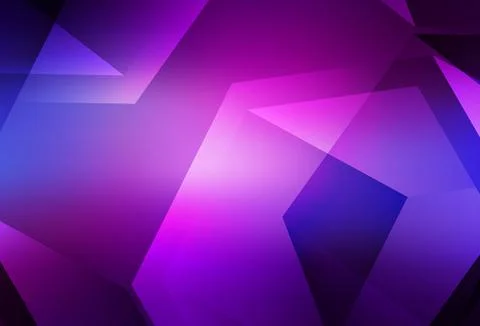 Light Purple, Pink vector gradient triangles pattern. Stock Illustration