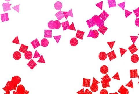 Light Purple, Pink vector layout with circles, lines, rectangles. 스톡 일러스트