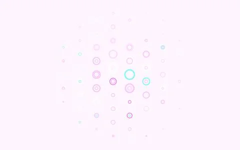 Light Purple, Pink vector layout with circle shapes. Illustrazione stock