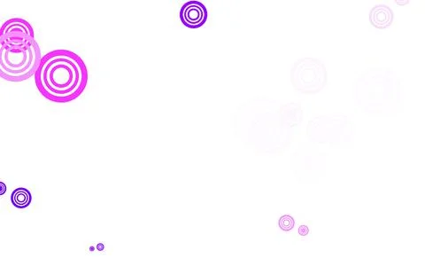 Light Purple, Pink vector layout with circle shapes. Stock Illustration