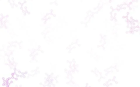 Light Purple, Pink vector pattern with artificial intelligence network. Stock Illustration