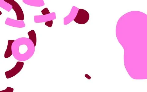 Light Purple, Pink vector pattern with random forms. Illustrazione stock