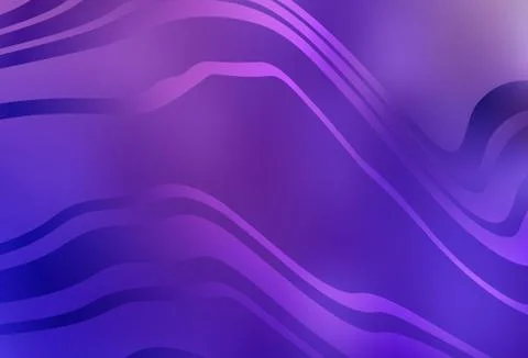 Light Purple, Pink vector pattern with bent lines. Stock Illustration