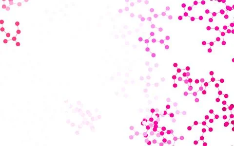 Light Purple, Pink vector pattern with artificial intelligence network. 库存插图