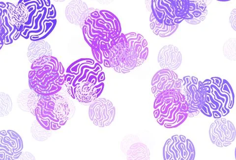 Light Purple, Pink vector pattern with random forms. Stockillustratie
