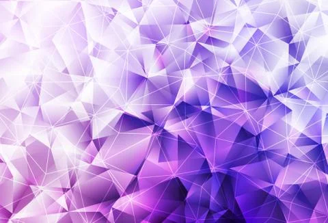 Light Purple, Pink vector pattern with polygonal style. Stock Illustration