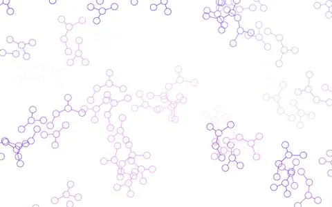 Light Purple, Pink vector pattern with artificial intelligence network. 스톡 일러스트