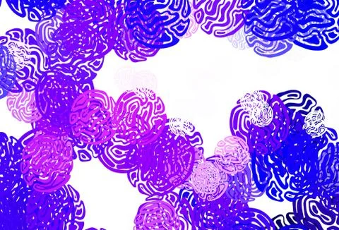 Light Purple, Pink vector pattern with random forms. 库存插图